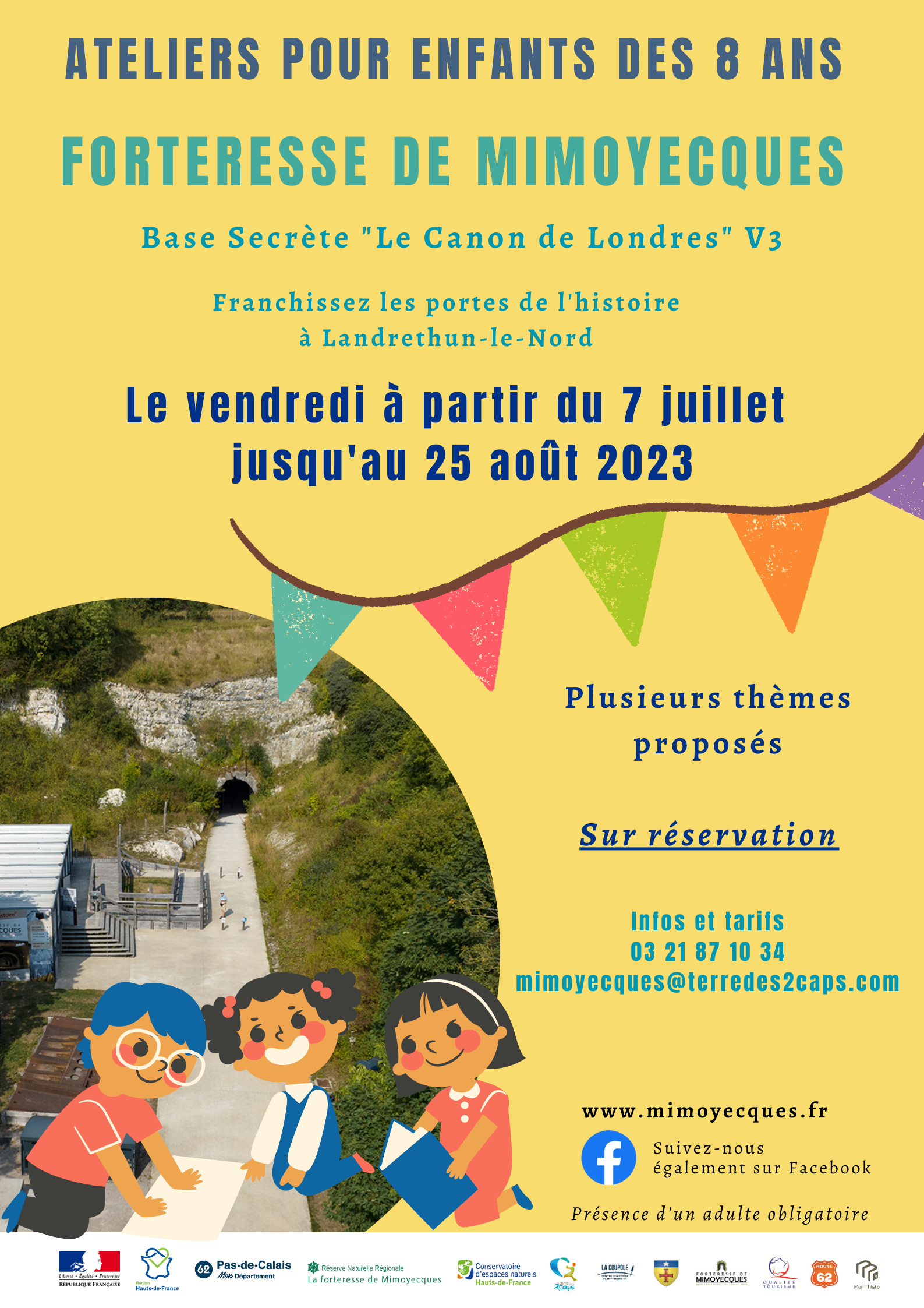 Ateliers pour les enfants de 8 à 12 ans
