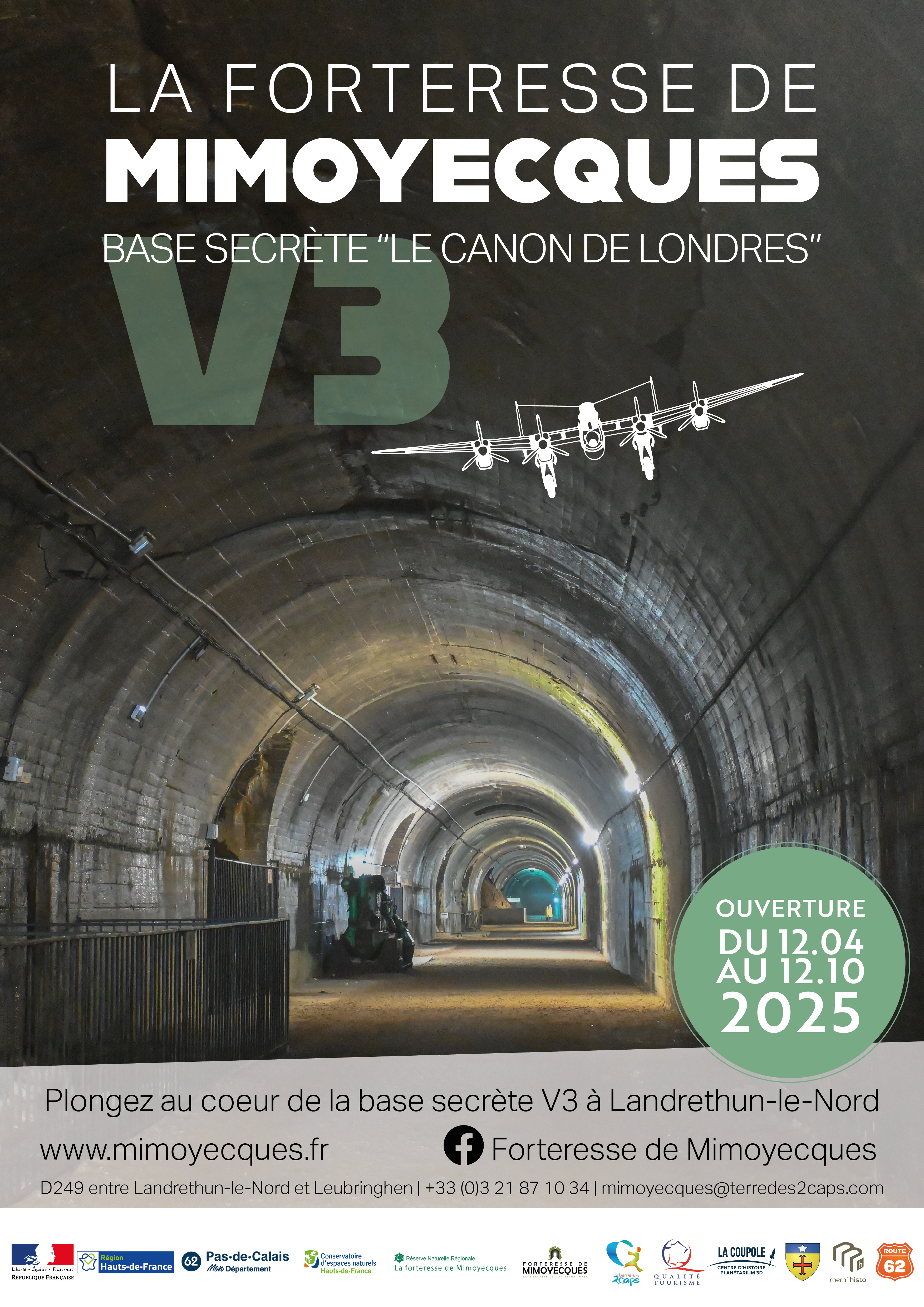 Ouverture du 12 avril au 12 octobre 2025